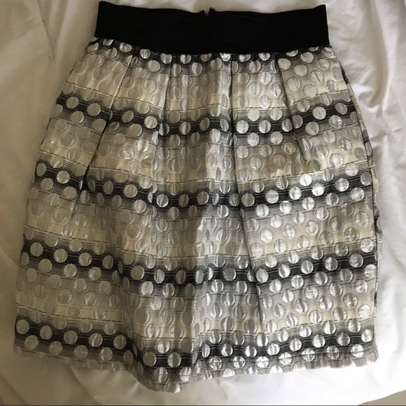 Aqua Dresses & Skirts - Aqua Silver Jacquard Skirt